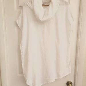Cotton gauze asymmetrical tunic